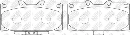 NIBK PN7463 Колодки торм.передние Subaru Impreza 1.62.0i 00>