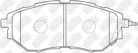 NIBK PN7499 Колодки торм.передние Subaru Legacy BPE 03>