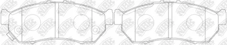 NIBK PN7525 Колодки торм.передние