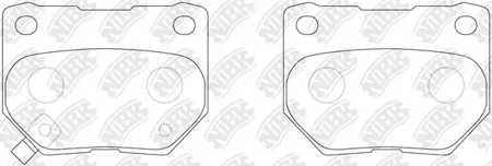 NIBK PN7800 Колодки торм.задние Subaru Impreza 2.5 05=>, Impreza 2.0 00=>