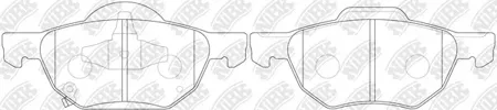 NIBK PN8125 Колодки торм.передние Honda Accord VIII all 03>