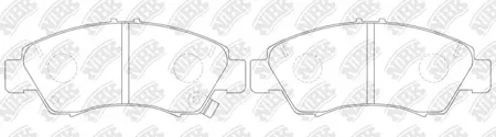 NIBK PN8265 Колодки торм.передние Honda Civic 1.3i-1.6i & 16V 91-01