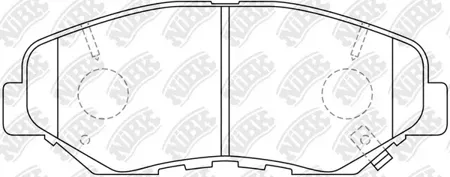 NIBK PN8485 Колодки торм.передние Honda CR-V 2.0i 02>