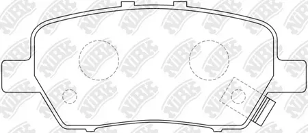 NIBK PN8506 колодки дисковые задние Honda OdysseySteam 1.8-3.0 03>