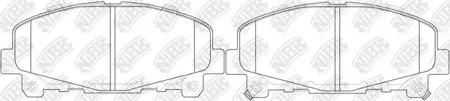NIBK PN8865S Колодки торм.передние PERFORMANCE Honda Accord 2.02.4 08>