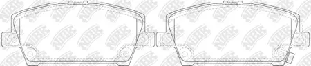 NIBK PN8866S Колодки торм.передние спортивные
