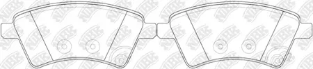 NIBK PN9803 Колодки торм.передние Fiat Sedici, Suzuki SX4 1.5i1.6i1.9DDiS 06>
