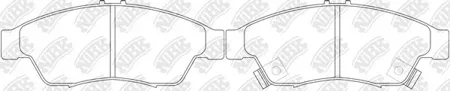 NIBK PN9804 Колодки торм.передние Suzuki Liana 01>