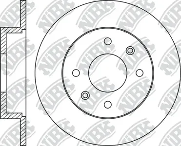 NIBK RN1040 Диск тормозной Nissan Almera 01- 1.5-1.8
