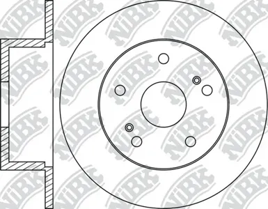 NIBK RN1092 Диск тормозной Subaru Forester Impreza 05- 1.5-2.5