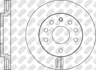 NIBK RN1112 Диск тормозной V перед