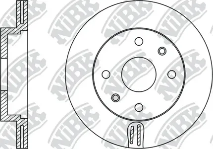 NIBK RN1127 Диск торм.перед. Toyota Yaris 1.0-1.4D 99>