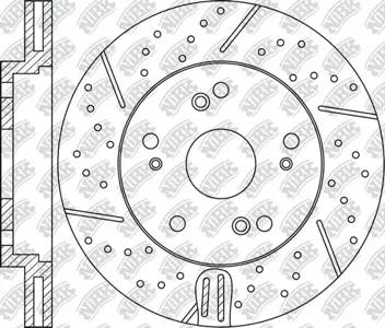 NIBK RN1177DSET Диск тормозной Honda CR-V Civic 06- 2.0-2.4 перед. Perfomance