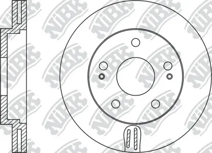 NIBK RN1178 Диск тормозной Hyundai Santa Fe -06 2.7