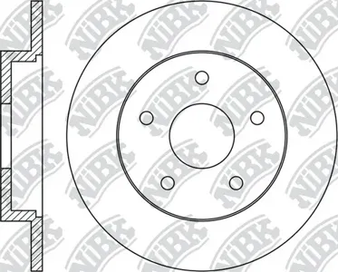 NIBK RN1189 Диск торм.задний Ford Focus 1.4-2.0TDCi 04>
