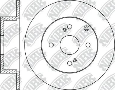 NIBK RN1190 Диск торм.задний Toyota Corolla 1.41.8i 01-06