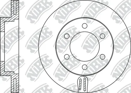 NIBK RN1220 Диск торм.перед. Toyota Land Cruiser 4.03.0D-4D 03>