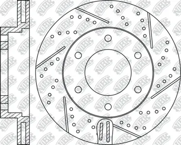 NIBK RN1220DSET Диск торм.перед. перфорированный Toyota Land Cruiser 4.03.0D-4D 03>