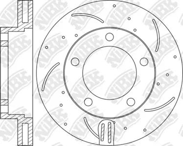 NIBK RN1224DSET Диск торм.перед. перфорированный Toyota Land Cruiser 100 4.74.2TD 98>