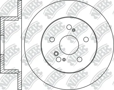 NIBK RN1229 Диск торм.зад. Toyota IPSUM 2.4 03-06, Estima 2.4 00-06, ALPHARD 2.4 03-08
