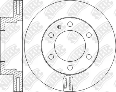 NIBK RN1465 Диск торм.перед. Mazda BT50 2.5D 4WD 06> B-Series 2.5D <06