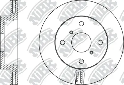 NIBK RN1484 Диск тормозной Toyota Caldina 97-