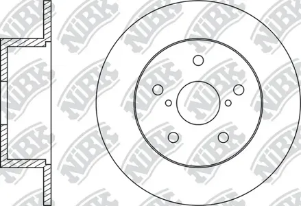 NIBK RN1509 Диск тормозной Subaru Outback 2.5 2003 - 2009 Subaru Legacy 2.0 2003 - Subaru Outback 3.0 2003 -