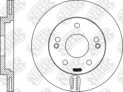 NIBK RN1562 Диск торм.перед. Hyundai Elantra IIIi30Veloster 1.4-1.81.4D1.6D 10>, Kia Ceed II
