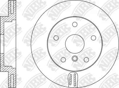 NIBK RN1590 Диск торм.перед. BMW E70F15E71F16