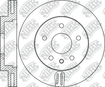 NIBK RN1743SET Диски торм. [Fr] VW Touareg 3.0 4.2 10-