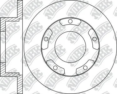 NIBK RN1843 Диски тормозные перед
