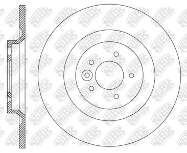 NIBK RN2335 Диски тормозн.  