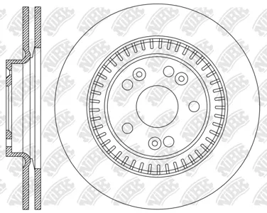 NIBK RN2356 Диск торм.перед.