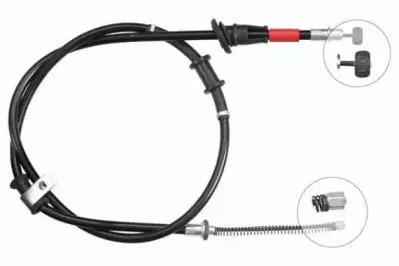 NIPPARTS J19617 Трос стоян торм лев Mits Space Star 98-