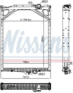 NISSENS 606367 Радиатор двигателя