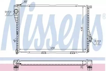 NISSENS 60648 Радиатор