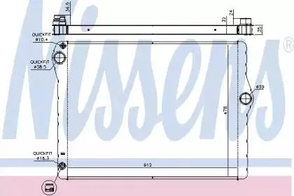 NISSENS 60776 Радиатор
