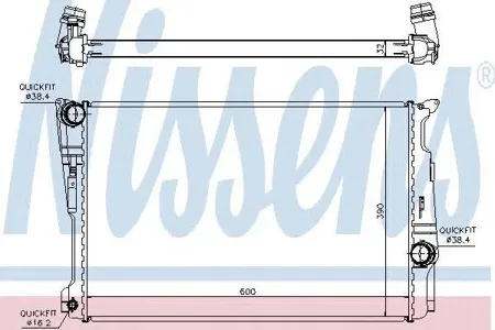 NISSENS 60809 Радиатор