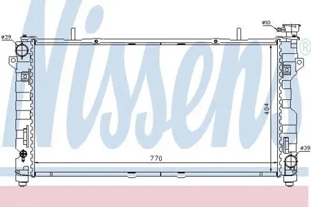 NISSENS 61025 Радиатор Chrysler Town&Country Voyager 3.33.8 05>