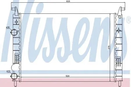 NISSENS 61683 Радиатор