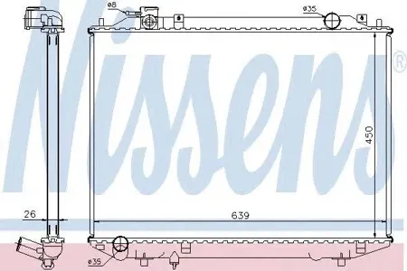 NISSENS 62246A Радиатор