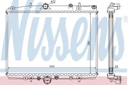 NISSENS 63704A Радиатор двигателя