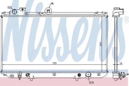 NISSENS 64762 Радиатор [757x400]