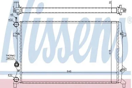 NISSENS 65296 Радиатор двигателя