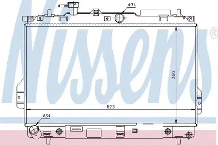 NISSENS 67480 Радиатор АКПП Hyundai Matrix 1.61.8 01>