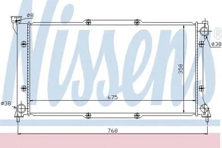 NISSENS 67701 Радиатор двигателя