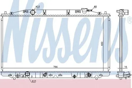 NISSENS 68096 Радиатор