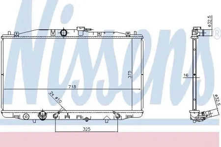 NISSENS 68152 Радиатор МКПП Honda Accord 2.0i 03>