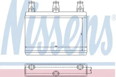 NISSENS 70522 Радиатор отопителя