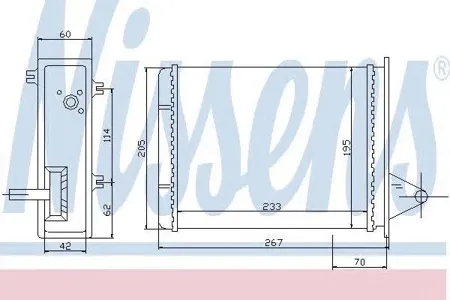 NISSENS 71448 Радиатор отопителя